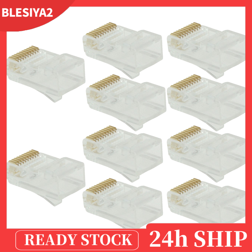 [BLESIYA2]10x RJ50 CAT5 Keystone Jack Ethernet Punch Down Cat5 Network Module Adapter | BigBuy360 - bigbuy360.vn