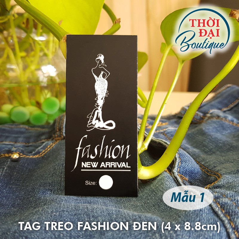 TAG TREO / NHÃN MÁC FASHION ĐEN
