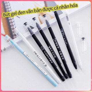 Bút Mực Gel Màu Đen Ngòi 0.38mm Kiểu Dáng Đơn Giản Tiện Dụng