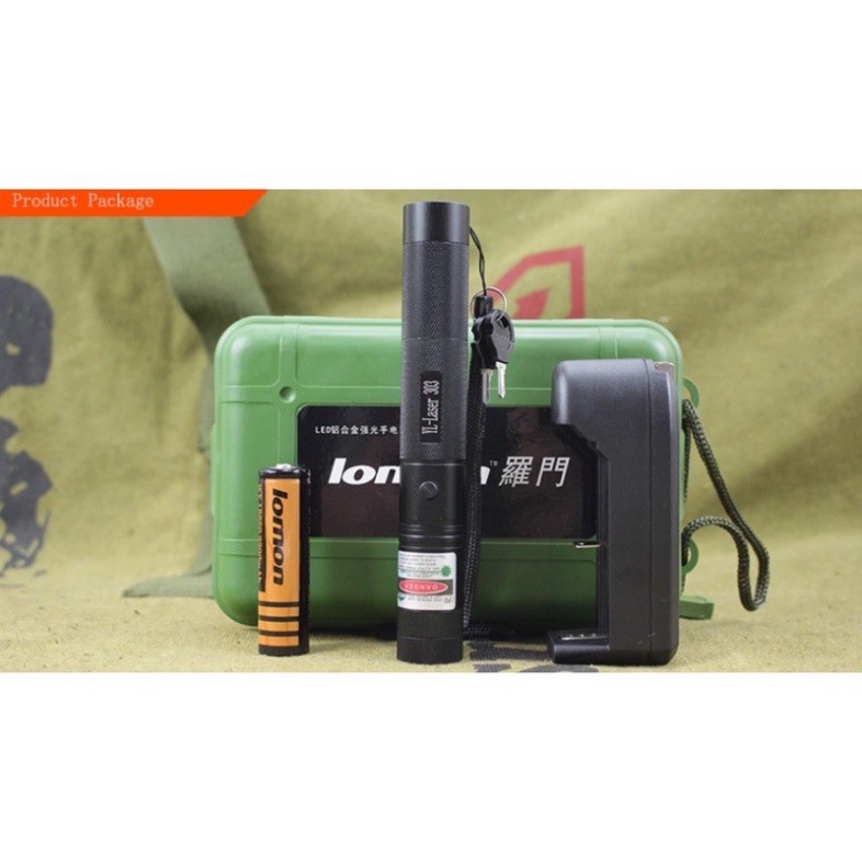 Đèn laser ! bút laze lazer 303 tia xanh/đỏ cực sáng công suất lớn chiếu xa 3km Tặng kèm Pin sạc bao gồm bộ sạc