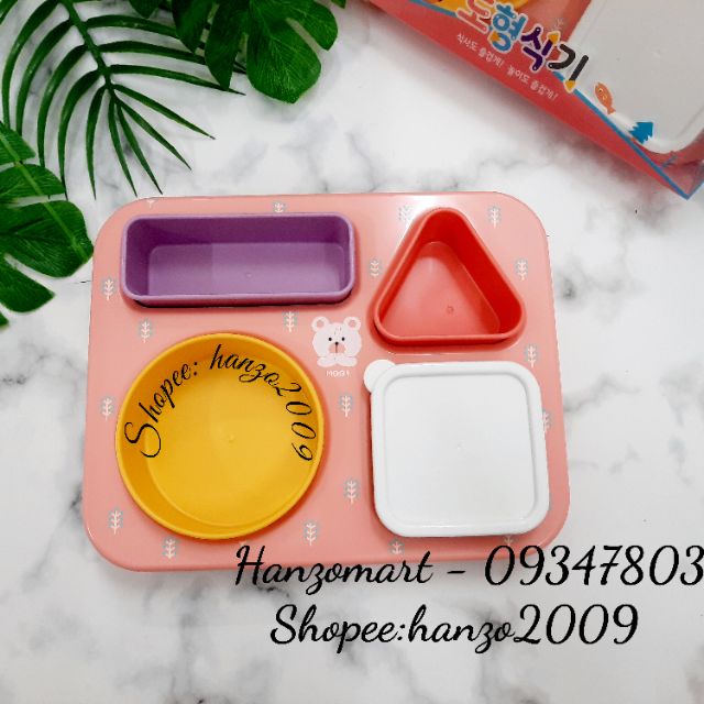 [KOREA] Khay ăn dặm 4 ngăn Hàn Quốc cho bé ăn dặm