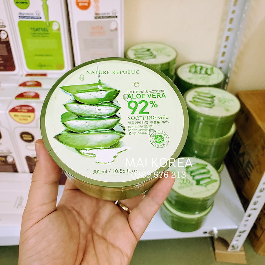 Gel lô hội Nature Republic đa năng Soothing & Moisture Aloe Vera 92%