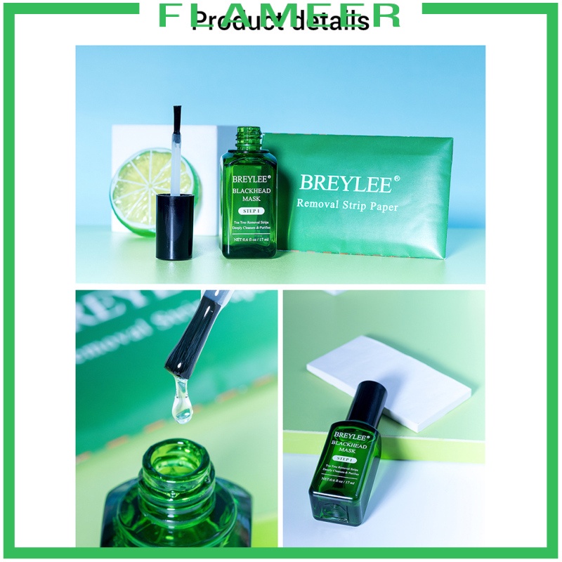 [FLAMEER] BREYLEE Tea Tree Oil Blackhead Remover Blackhead Removing Kit Blackhead Solution