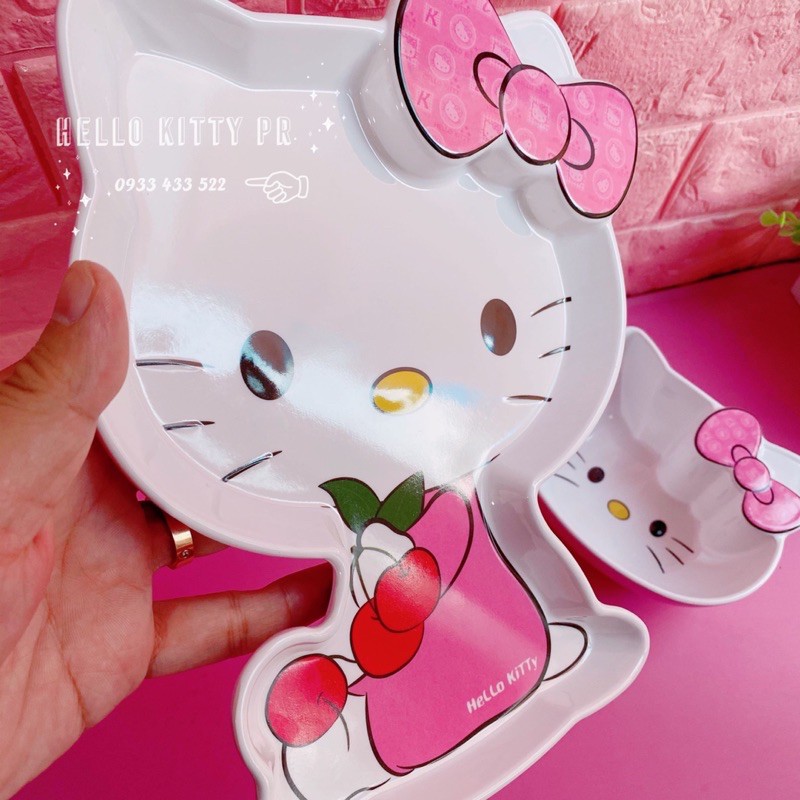 Chén dĩa 3D mẫu mới Hello Kitty