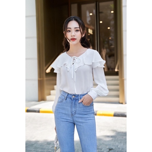 Ceci Cela - Áo Kiểu Nữ Tay Dài Voan Fency
