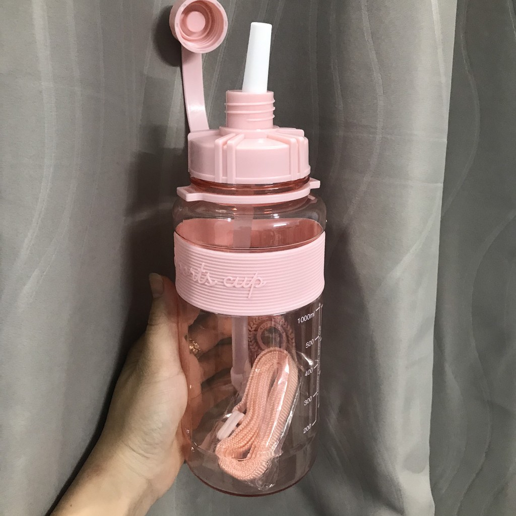 BÌNH NƯỚC THỂ THAO KÈM ỐNG HÚT 2000ML LOẠI 1 CAO CẤP- BKOH