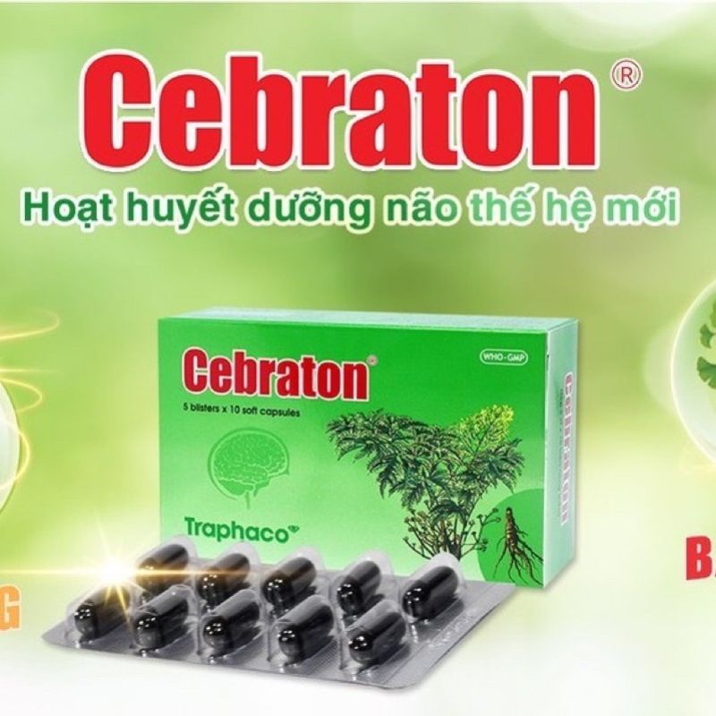 ✅ Cebraton Viên Uống Tăng Tuần Hoàn Máu Não(50 Viên)