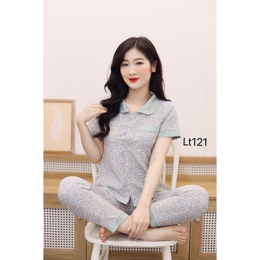 Bộ đồ mặc nhà, đồ bộ nữ áo cộc quần dài chất lụa mềm, đủ size theo số đo