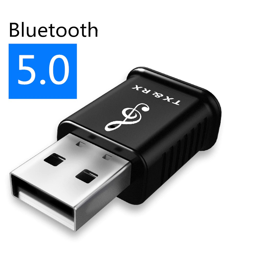 USB nhận tín hiệu Bluetooth 5.0 mini 3.5mm AUX âm thanh nổi cho TV / máy tính / xe hơi 2 trong 1