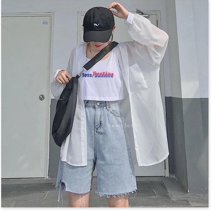 [Mã FAMAYWA giảm 10K đơn 50K] quần short jean nữ ngố ống rộng lưng cao ulzzang | BigBuy360 - bigbuy360.vn