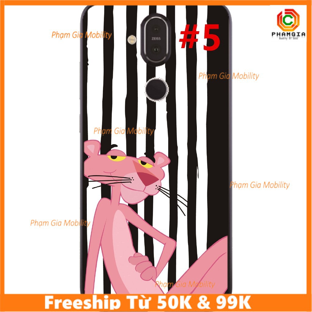 Ốp lưng Nokia 2.1 / 3.1 /5.1+(plus)/X5 /6.1+(plus)/X6 /7.1+(plus)/X7 dẻo hình báo hồng