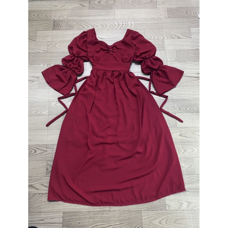 [BIGSIZE] ĐẦM CÔNG CHÚA TAY PHỒNG NÚT BỌC 60-90KG | BigBuy360 - bigbuy360.vn