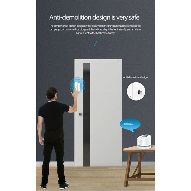 Cảm Biến Không Dây Gắn Cửa 433mhz | BigBuy360 - bigbuy360.vn