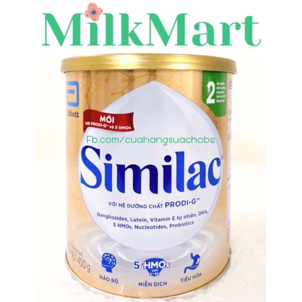 Sữa bột Similac HMO 5G số 2 cho trẻ 6-12 tháng mẫu mới