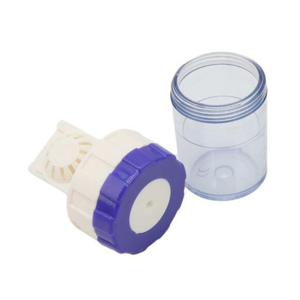 2x portable, manual contact lens cleaner case for washer cleaning