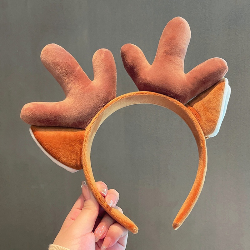 Flgo Băng Đô Cài Tóc Rửa Mặt Hình Tai Hươu Hoạt Hình Dễ Thương