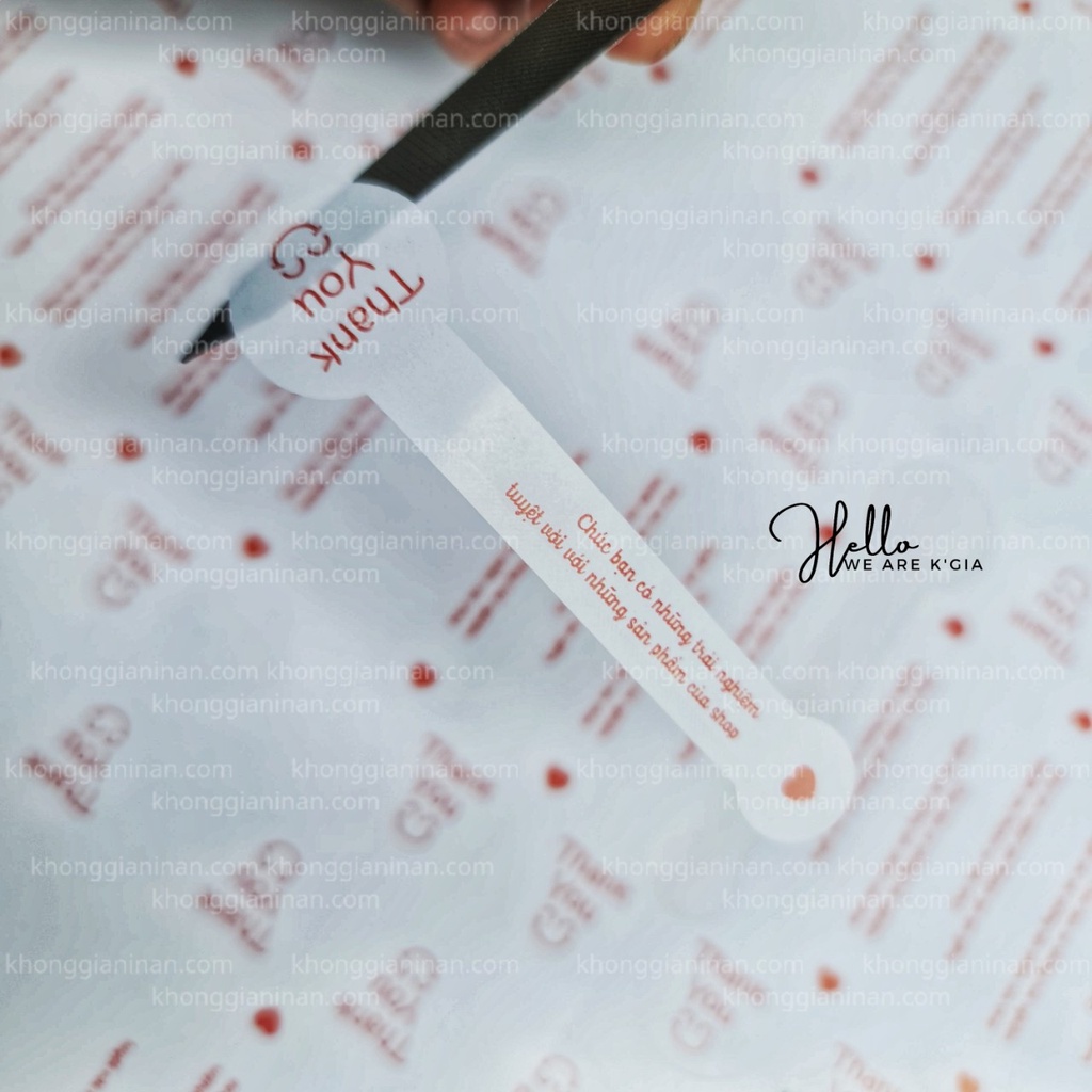 100 Tem niêm phong decal giấy dán hộp bánh, hộp gói hàng, trà sữa