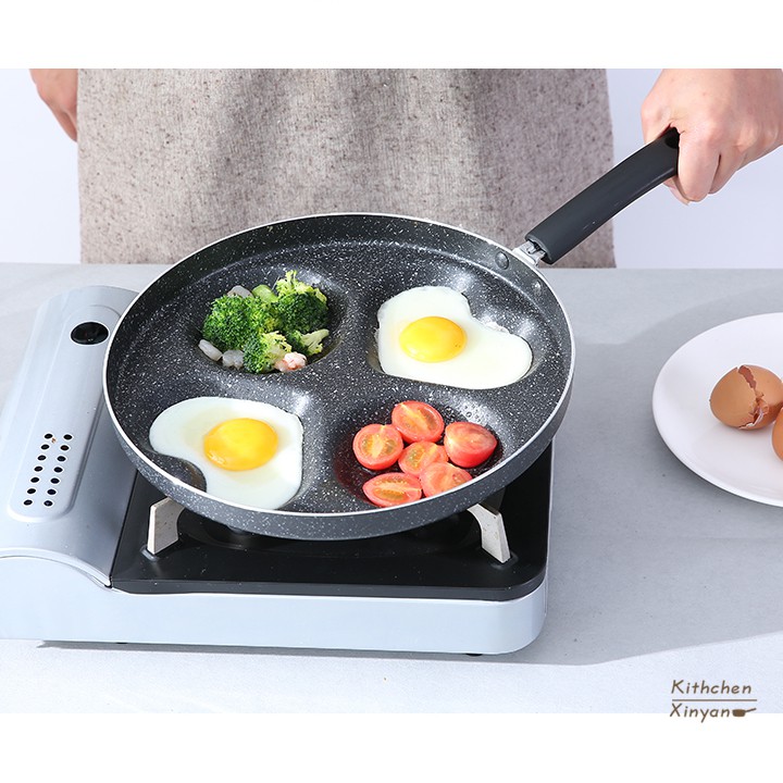 CHẢO ĐÁ 4 KHUÔN KULIN 28CM