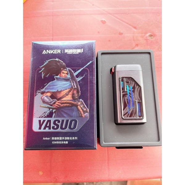 Sạc Anker PowerPort III 3 Cổng 65W ( 2 Usb C+ 1 Usb A) hỗ trợ PD/PPS - Mã A9521 phiên bản Yasuo Liên Minh Huyền Thoại