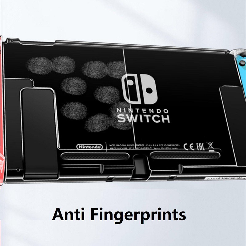 Vỏ bọc bảo vệ máy chơi game LAMMCOU thiết kế trong suốt cứng thích hợp cho Nintendo Switch