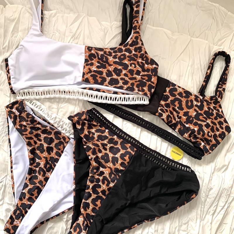 Bikini hai mảnh phối màu beo