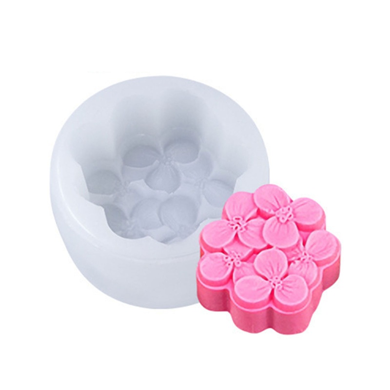 Khuôn Làm Bánh Trung Thu / Thạch Tráng Miệng Hình Bông Hoa Bằng silicone