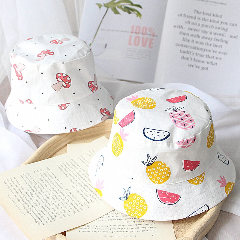 Mũ Tròn Hoạ Tiết Hoạt Hình Cho Bé