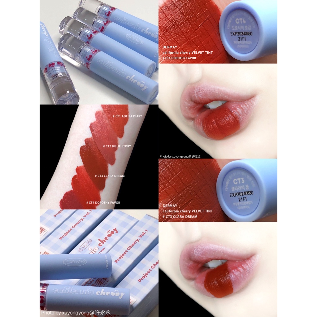 Son Kem Lì Dearmay California Cherry Velvet Tint 4.4g