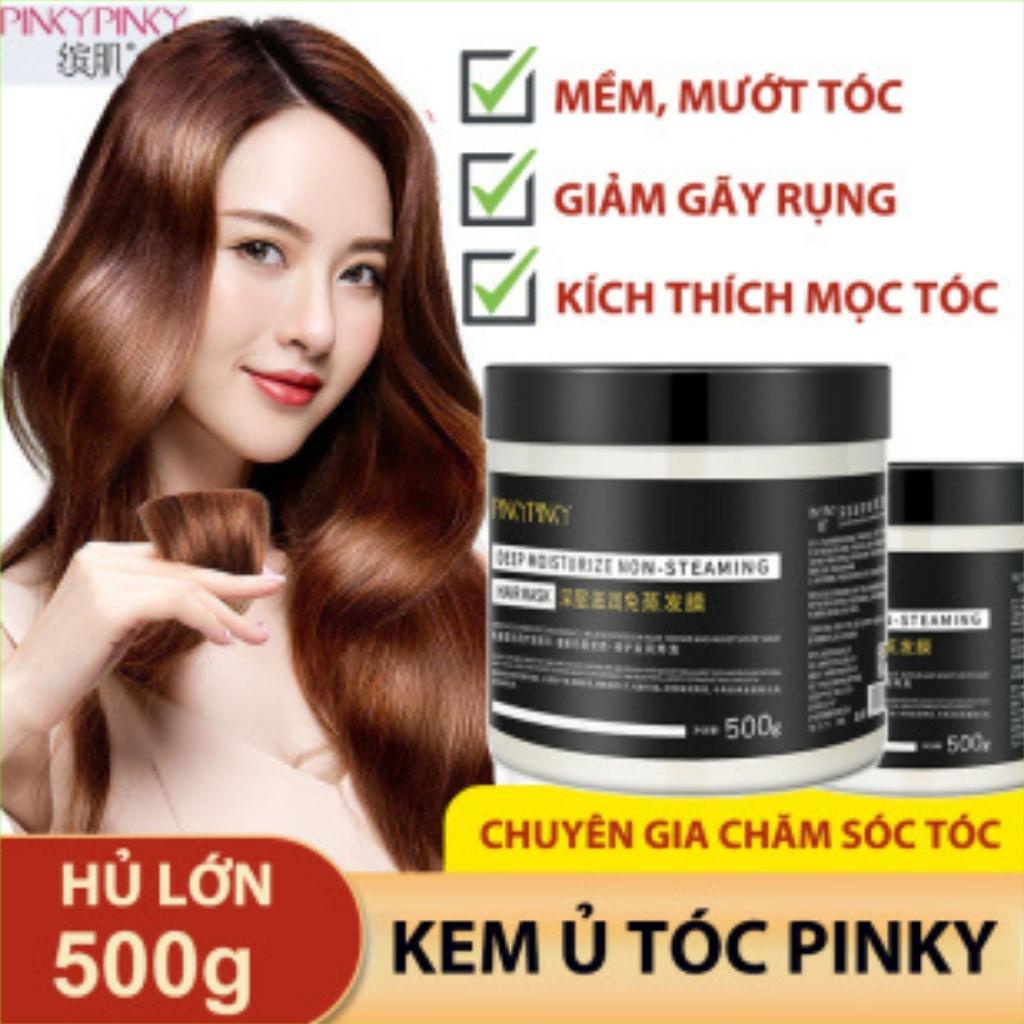 Kem Ủ Tóc PINKY PINKY Dưỡng Tóc Siêu Mềm Mượt Phục Hồi Tóc Hư Tổn Nội Địa Trung Mặt Nạ Tóc Dầu Hấp Ủ Tóc Collagen AME