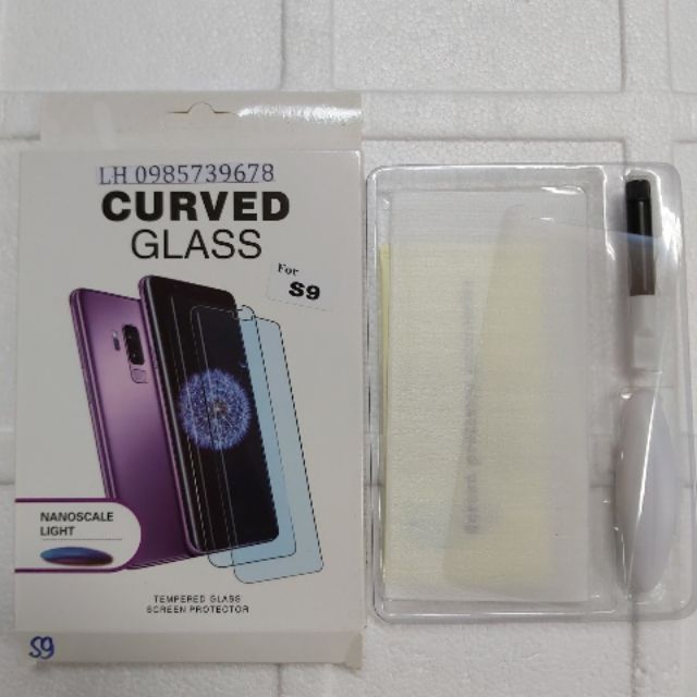 Kính Cường Lực Keo UV Cho samsung galaxy S9 hàng loại 1