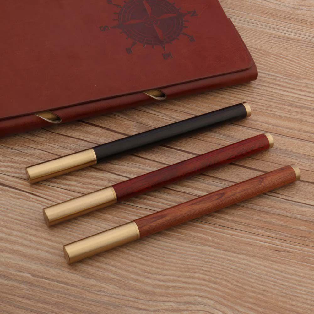 Bút Bi Đầu 0.5mm Bằng Đồng Thau Phong Cách Vintage