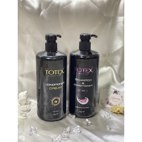 Cặp Dầu Gội 2 in 1 Totex    Phục Hồi Tóc Bị Hư Tổn 750ml, Dầu Xả Bảo Vê Phục Hồi Tóc Hư Tổn 750ml
