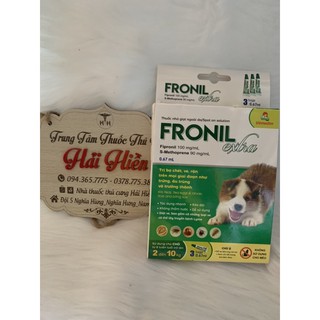 FRONIL extra 0,67ml - bọ chét, ve, rận trên chó, mèo