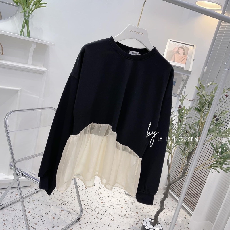 Áo Babydoll Len Tăm phối Ren