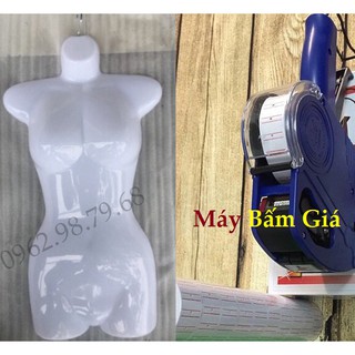 Máng Nữ 10 Chiếc Manocanh Nhựa Treo Quần ÁO và Bộ Bấm Giá