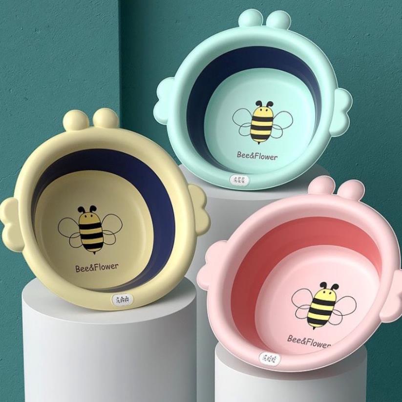 Sỉ 10 Chậu rửa mặt gấp gọn con ong cho bé - tiện dụng