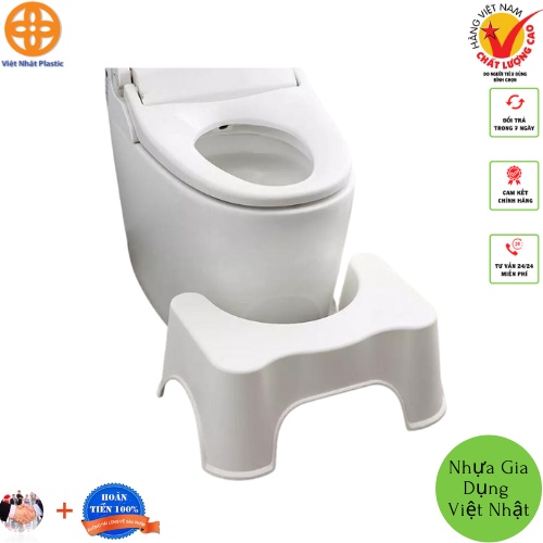 Ghế kê chân hỗ trợ đi vệ sinh- Ghế để chân tránh táo bón Việt Nhật.