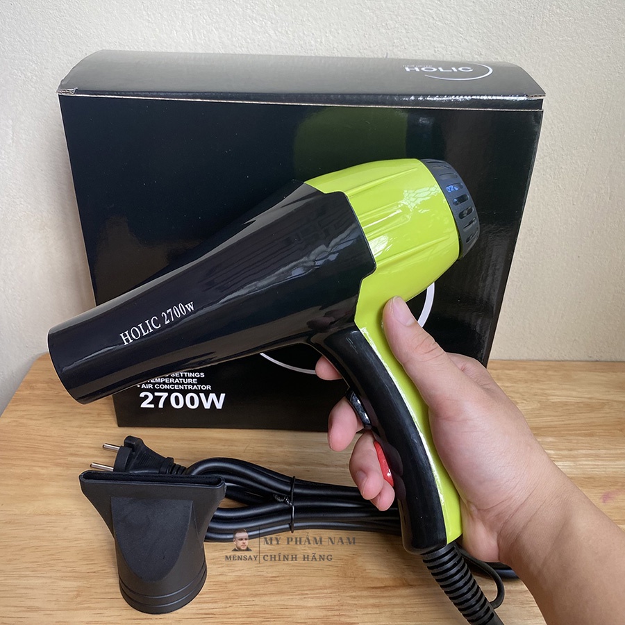 Máy sấy tóc Holic công suất lớn 2700W, 2 chiều nóng lạnh - chính hãng bảo hành 6 tháng