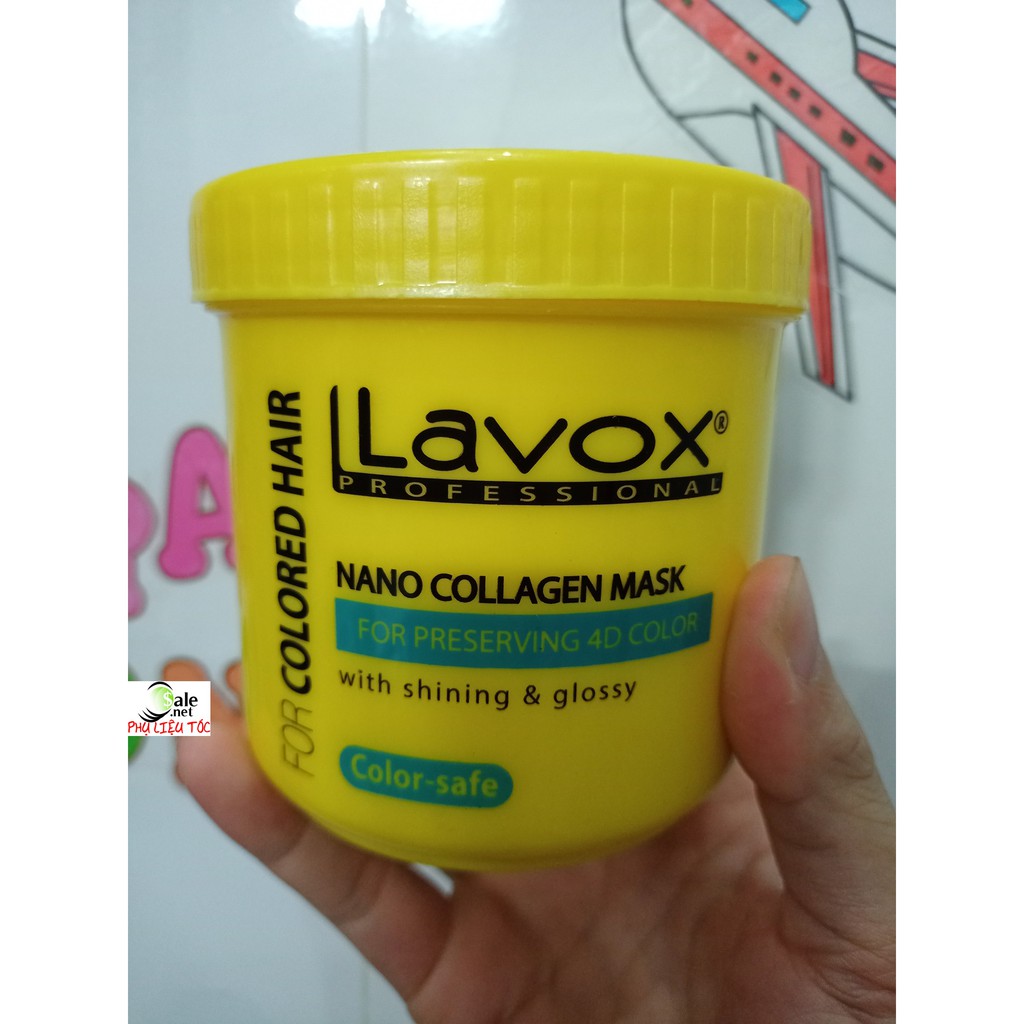 Hấp dưỡng tóc Collagen Lavox 500ml - 1000ml