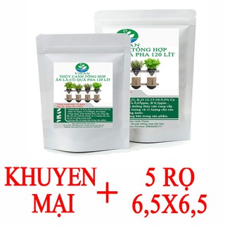 Dung dịch dinh dưỡng thủy canh tổng hợp pha 120 lít