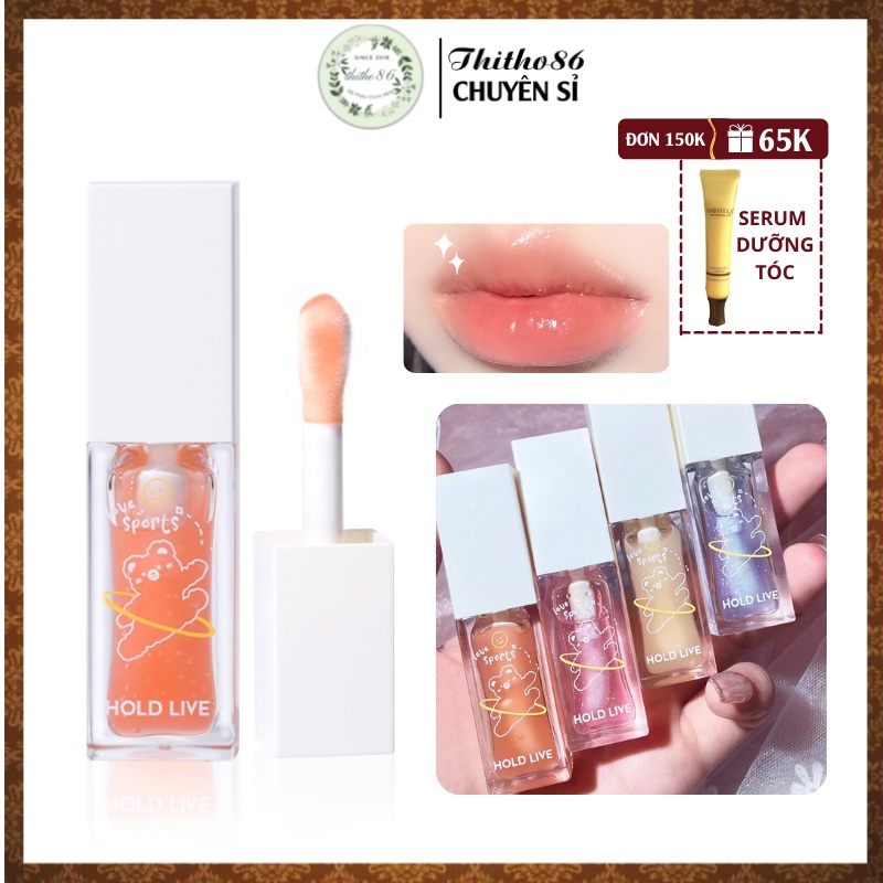 Son Dưỡng Môi Căng Mọng Có Màu HOLDLIVE Soft Milk Sticklip Oil HL491 Họa Tiết Gấu - HOLD LIVE