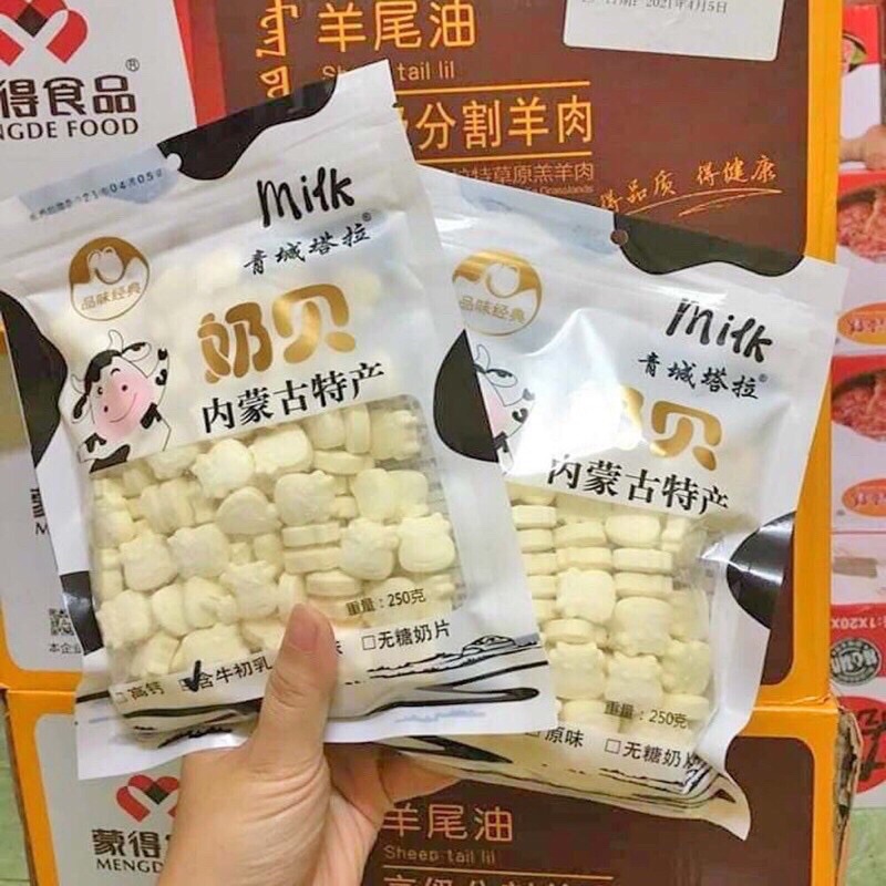 kẹo bò sữa non nén viên Mông Cổ gói 250g