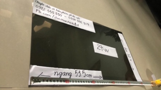 phim phân cực 21.5 in 22 in  24 in wide (chữ nhật)  để dán màn hình LCD, tivi,laptop, tặng dao,khăn lau,hướng dẫn dán