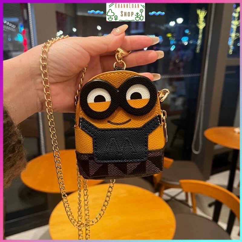 Túi đeo chéo mini hình minion đáng yêu cho nữ mới 2022