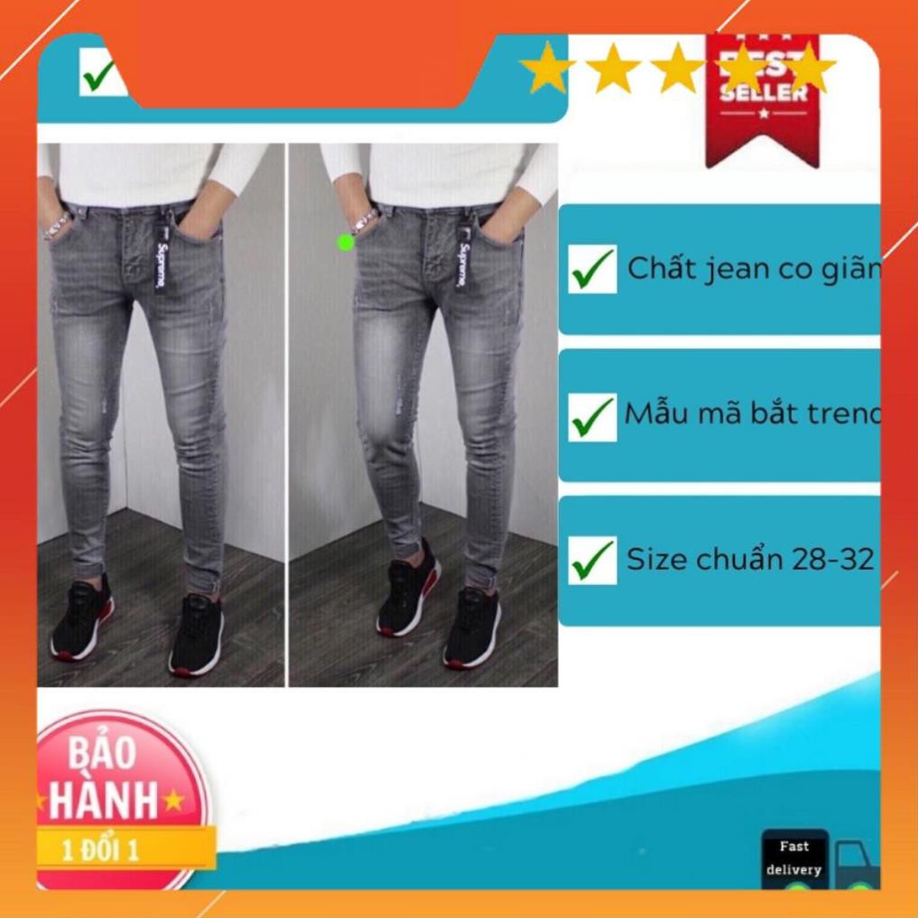 Quần Jean Nam Chất Bò AD850TG Jean Nam Xám Wash Mẫu Mới Phong Cách Soái Ca  Thời Trang TG