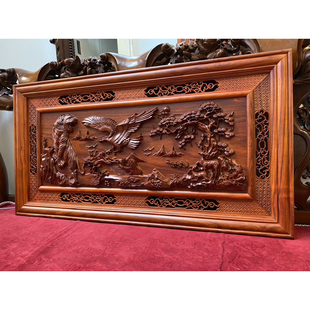 Tranh gỗ Anh Hùng Tương Ngộ