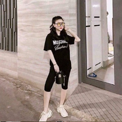 Quần legging lửng nâng mông legging ngố cạp cao siêu co giãn bigsize ( H.M )