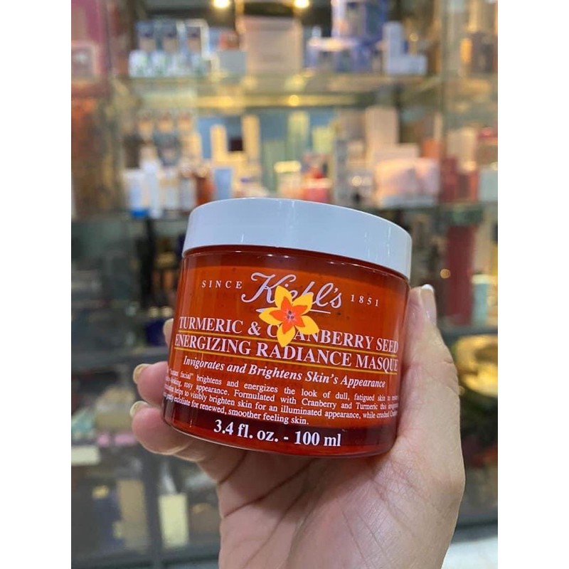 Mặt Nạ Nghệ Kiehl's Giảm Thâm Mụn, Làm Trắng Sáng Da Chống Lão Hoá Turmeric &amp; Cranberry Seed Masque