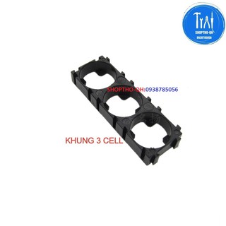 khung kết hợp 3 pin 18650 với lưỡi lê có thể được ghép với nhiều hình dạng.