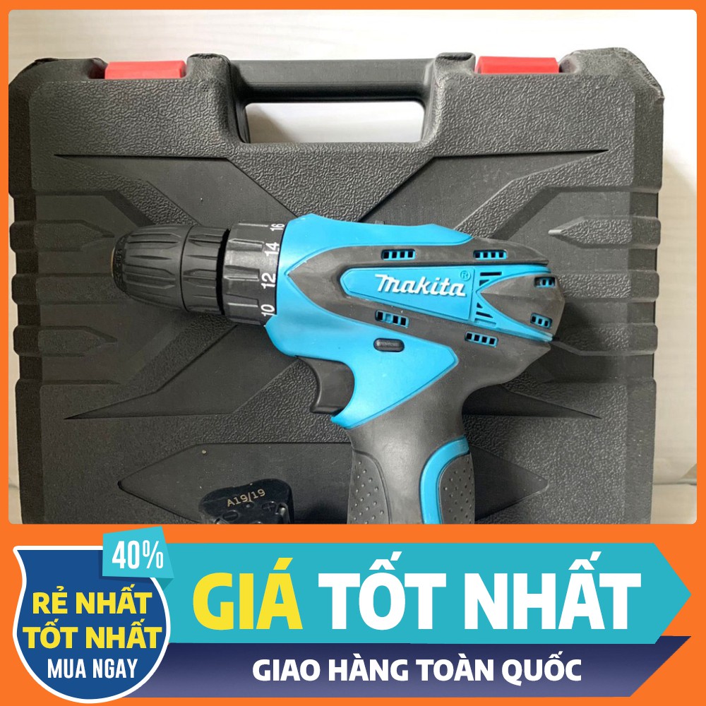 [GIÁ SỈ] MÁY KHOAN PIN 12V MAKITA TẶNG KÈM PHỤ KIỆN HỘP NHỰA [cam kết chất lượng lõi đồng 100%]